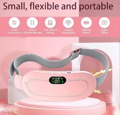 USB Rechargeable Heating Belt for Period Pain Relief Electric Waist & Stomach Heating Pad Menstrual Cramps Pain Relief Belt for Girls & Women in Cramps Pain Relief Belt